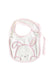 A White Bibs from Chicco in size O/S for girl. (Front View)