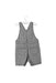 A Blue Overall Shorts from Absorba in size 6-12M for boy. (Back View)