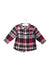A Navy Shirts from Petit Bateau in size 6-12M for boy. (Front View)