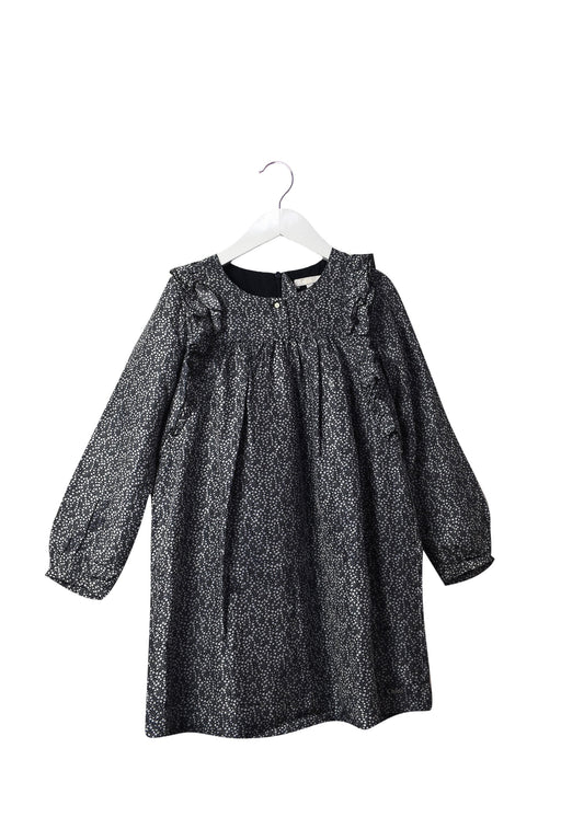 A Black Long Sleeve Dresses from Chloe in size 6T for girl. (Front View)