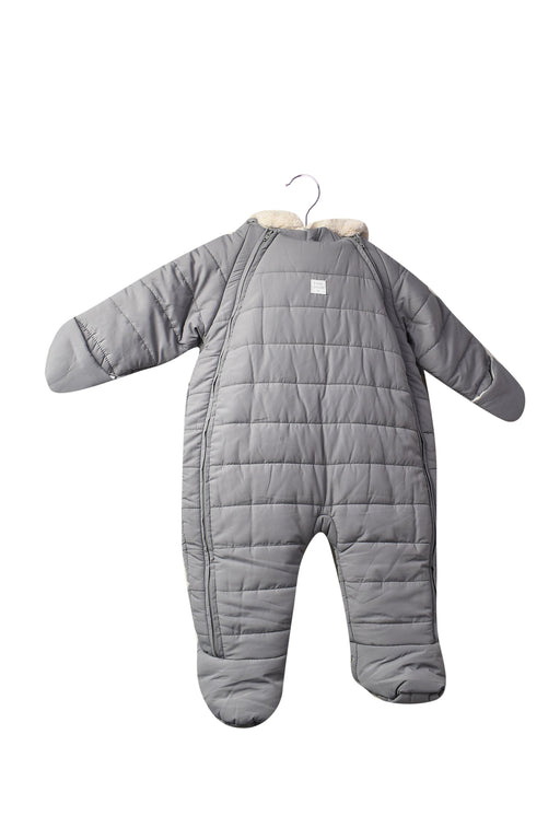 A Grey Long Sleeve Jumpsuits from Jacadi in size 0-3M for neutral. (Front View)
