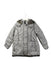 A Beige Puffer/Quilted Jackets from Catimini in size 5T for girl. (Front View)