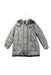 A Beige Puffer/Quilted Jackets from Catimini in size 5T for girl. (Front View)