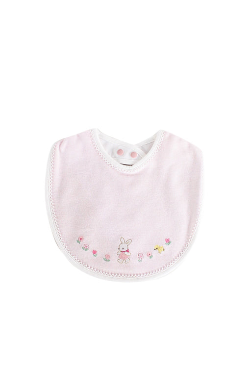 A Pink Bibs from Familiar in size 0-3M for girl. (Front View)