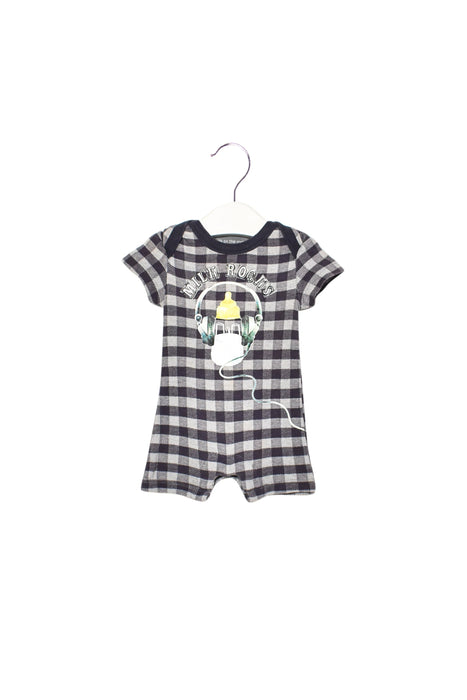 A Blue Short Sleeve Rompers from Milk on the Rocks in size 0-3M for boy. (Back View)