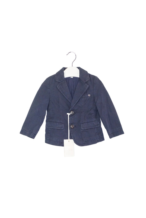 A Navy Blazers from Gucci in size 6-12M for boy. (Front View)