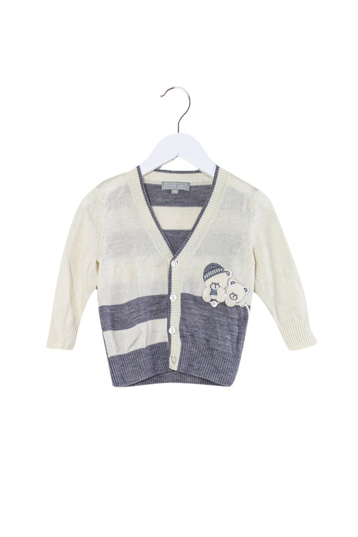 A Ivory Cardigans from Nicholas & Bears in size 3-6M for boy. (Front View)