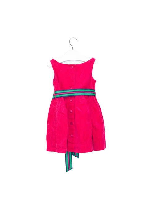 A Pink Sleeveless Dresses from Ralph Lauren in size 6-12M for girl. (Back View)