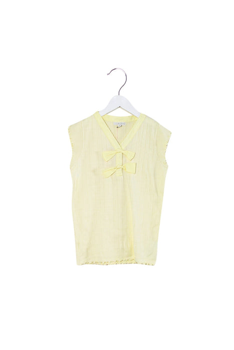 A Yellow Sleeveless Tops from Nicholas & Bears in size 12Y for girl. (Front View)