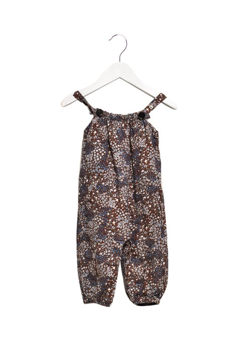 A Burgundy Sleeveless Jumpsuits from Gucci in size 6-12M for girl. (Front View)