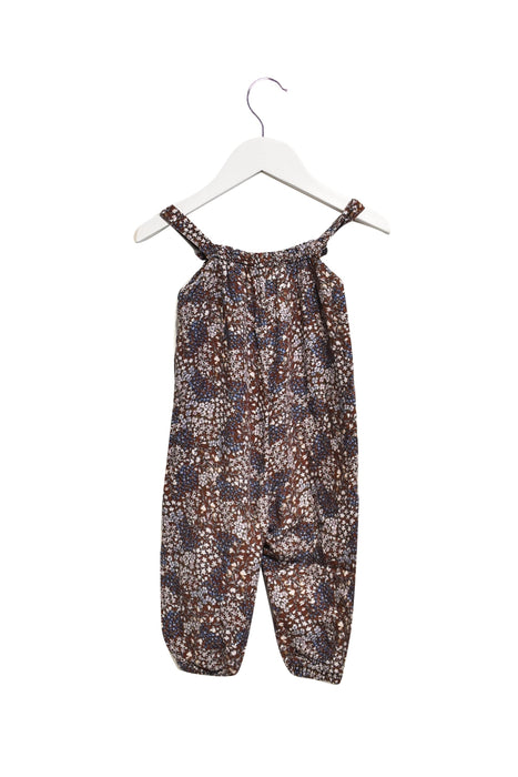 A Burgundy Sleeveless Jumpsuits from Gucci in size 6-12M for girl. (Back View)