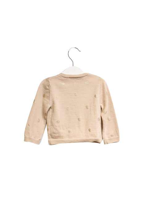 A Beige Cardigans from Bonpoint in size 12-18M for girl. (Back View)