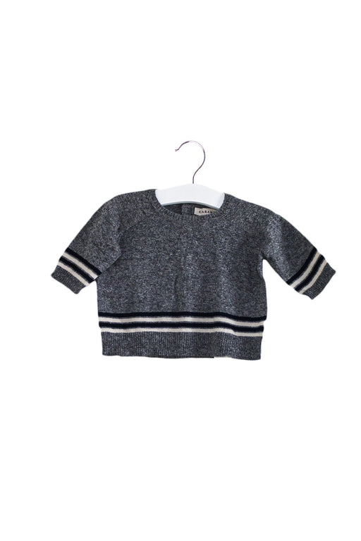 A Grey Knit Sweaters from Caramel in size 0-3M for boy. (Front View)
