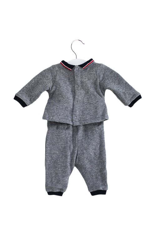 A Grey Pants Sets from Jacadi in size 0-3M for boy. (Front View)