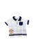 A White Short Sleeve Polos from Sergent Major in size 3-6M for boy. (Front View)