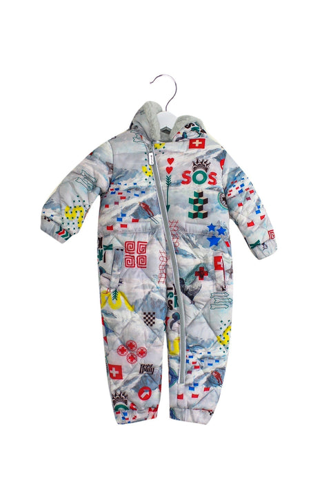 A Grey Snowsuits from Oilily in size 12-18M for neutral. (Front View)