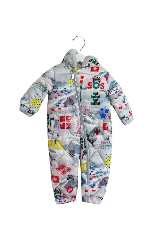 A Grey Snowsuits from Oilily in size 12-18M for neutral. (Front View)