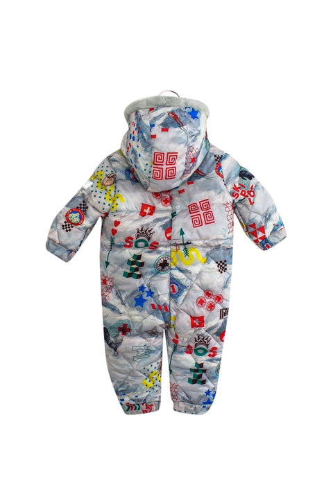 A Grey Snowsuits from Oilily in size 12-18M for neutral. (Back View)