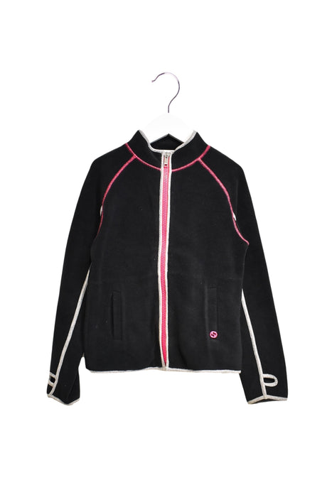 A Black Zippered Sweatshirts from Gucci in size 5T for girl. (Front View)