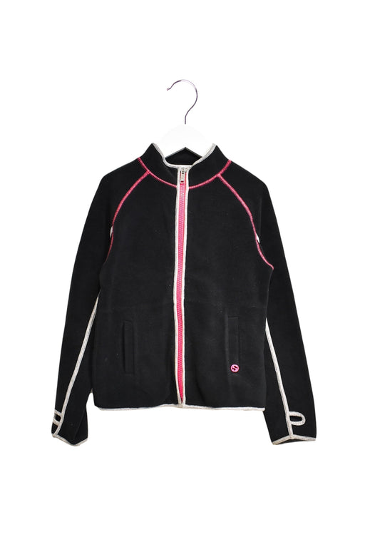 A Black Zippered Sweatshirts from Gucci in size 5T for girl. (Front View)