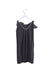 A Grey Sleeveless Dresses from Excuse My French in size 8Y for girl. (Back View)