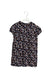A Navy Short Sleeve Dresses from Bonpoint in size 6T for girl. (Back View)