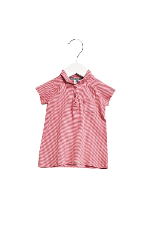 A Multicolour Short Sleeve Polos from Petit Bateau in size 3-6M for girl. (Front View)