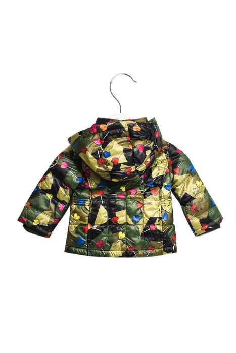 A Green Puffer/Quilted Jackets from Diesel in size 3-6M for girl. (Back View)