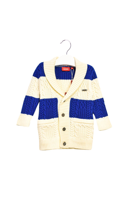 A Beige Cardigans from Ferrari in size 6-12M for boy. (Front View)