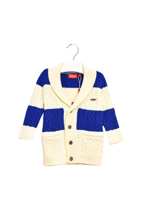 A Beige Cardigans from Ferrari in size 6-12M for boy. (Front View)