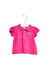 A Pink Short Sleeve Polos from Ralph Lauren in size 3-6M for girl. (Front View)