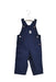 A Navy Long Overalls from Absorba in size 3-6M for girl. (Front View)