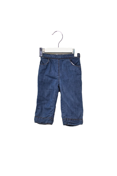 A Blue Casual Pants from Jacadi in size 6-12M for boy. (Front View)