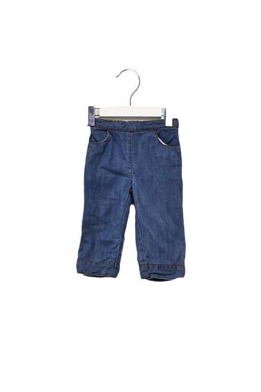 A Blue Casual Pants from Jacadi in size 6-12M for boy. (Front View)
