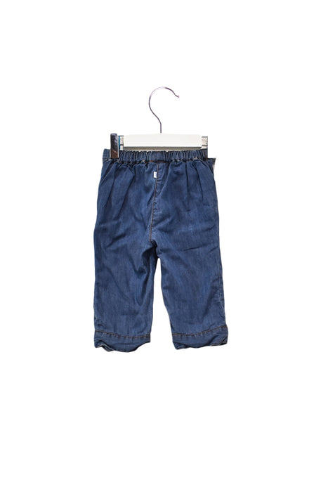 A Blue Casual Pants from Jacadi in size 6-12M for boy. (Back View)