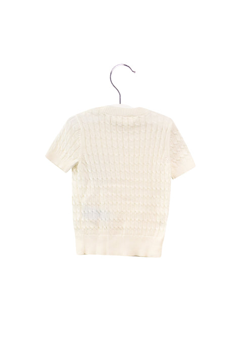 A White Short Sleeve Tops from Nicholas & Bears in size 0-3M for girl. (Back View)