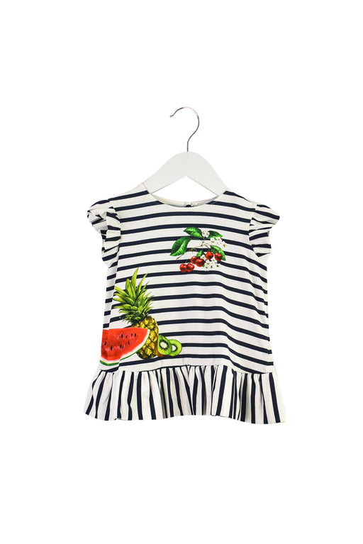 A Multi Short Sleeve Tops from Dolce & Gabbana in size 2T for girl. (Front View)