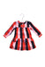 A Multi Long Sleeve Dresses from Tommy Hilfiger in size 6-12M for girl. (Front View)