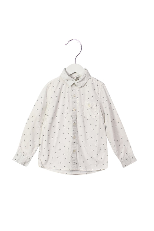 A White Shirts from Seed in size 6T for boy. (Front View)