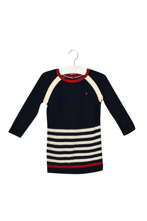 A Navy Long Sleeve Dresses from Tommy Hilfiger in size 6-12M for girl. (Front View)