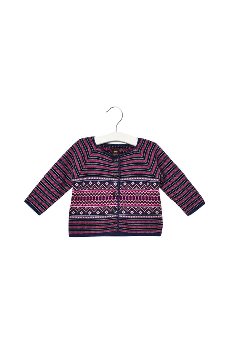 A Pink Cardigans from Tea in size 12-18M for girl. (Front View)