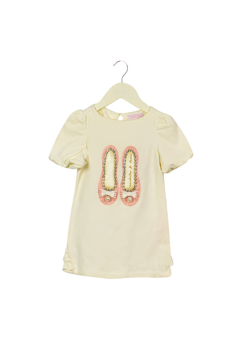A White Short Sleeve Tops from Nicholas & Bears in size 3T for girl. (Front View)