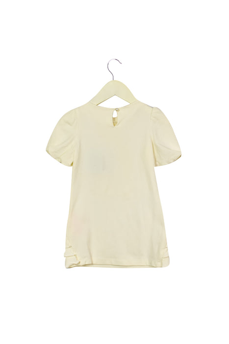 A White Short Sleeve Tops from Nicholas & Bears in size 3T for girl. (Front View)