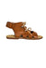 A Brown Sandals from Seed in size 6T for girl. (Back View)