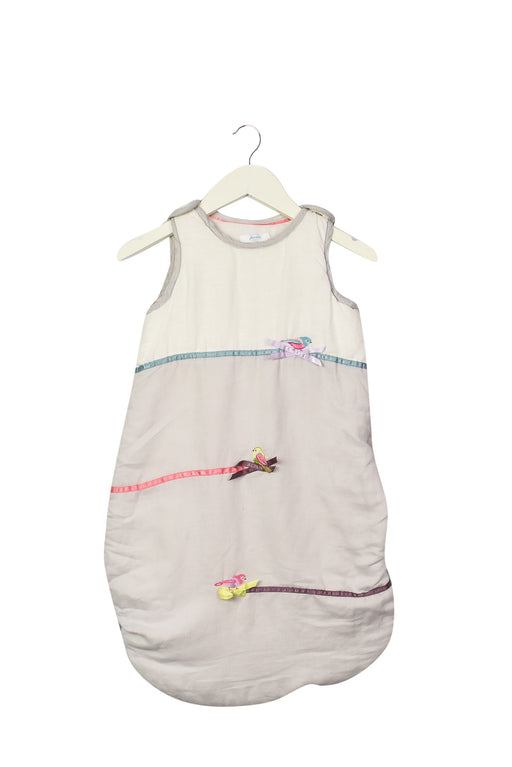 A White Sleepsacs from Jacadi in size 3-6M for girl. (Front View)