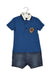 A Blue Short Sleeve Rompers from Dolce & Gabbana in size 12-18M for boy. (Front View)