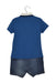 A Blue Short Sleeve Rompers from Dolce & Gabbana in size 12-18M for boy. (Back View)