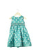 A Green Sleeveless Dresses from Monsoon in size 12-18M for girl. (Front View)