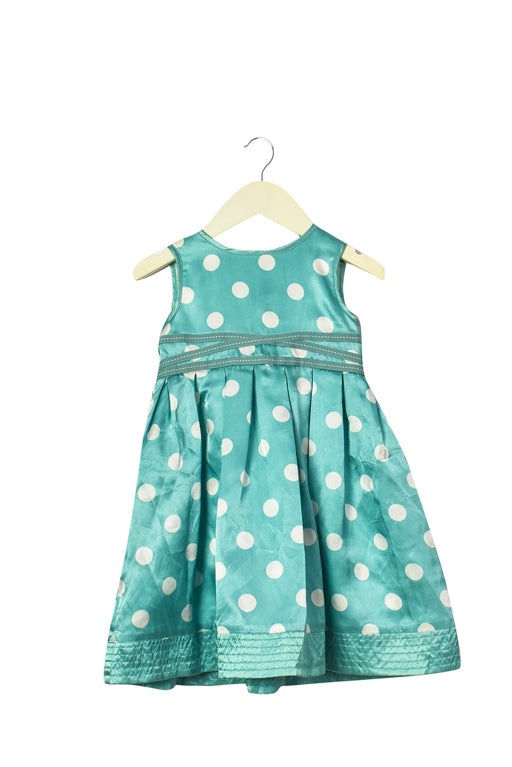 A Green Sleeveless Dresses from Monsoon in size 12-18M for girl. (Front View)