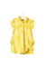 A Yellow Short Sleeve Rompers from Ralph Lauren in size 6-12M for girl. (Front View)